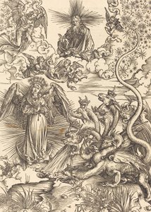 Kobieta apokaliptyczna, 1498. autorstwa Albrecht Dürer