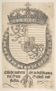 Ramiona Ferdynanda I, króla Węgier i Czech.n.d. autorstwa Albrecht Dürer