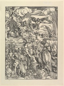 Babilońska dziwka z „Apokalipsy”. Faks.n.d. autorstwa Albrecht Dürer