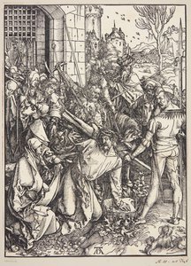 Niesienie krzyża autorstwa Albrecht Dürer