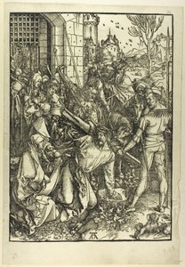 Niesienie krzyża, z Wielkiej Męki autorstwa Albrecht Dürer