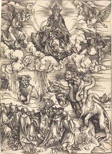 Bestia z dwoma rogami jak baranek autorstwa Albrecht Dürer