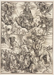 Bestia z dwoma rogami jak baranek autorstwa Albrecht Dürer