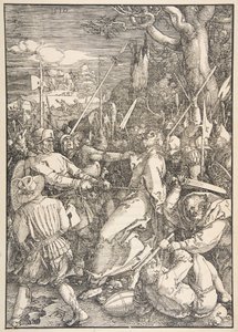 Zdrada Chrystusa, z książki Wielka męka.n.d. autorstwa Albrecht Dürer