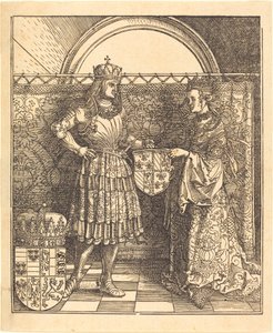 Zaręczyny Maksymiliana z Marią Burgundii autorstwa Albrecht Dürer