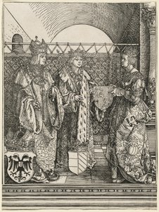 Zaręczyny Filipa Pięknego z Joanną z Kastylii autorstwa Albrecht Dürer