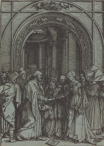 Zaręczyny Dziewicy, ok. 1504-1505 drukowane 1560s1570s. autorstwa Albrecht Dürer