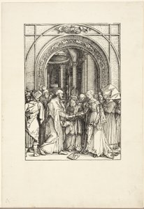 Zaręczyny Dziewicy, z Życia Dziewicy autorstwa Albrecht Dürer