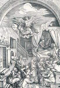 Narodziny Marii Panny, ok. 1503-1504, 1906 r. autorstwa Albrecht Dürer