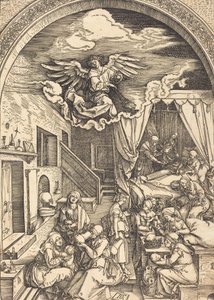 Narodziny Matki Boskiej, ok. godz. 15031504. autorstwa Albrecht Dürer