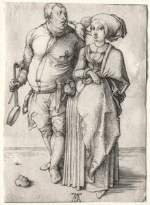 Kucharz i jego żona autorstwa Albrecht Dürer