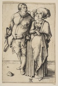 Kucharz i jego żona, ca. 1496. autorstwa Albrecht Dürer