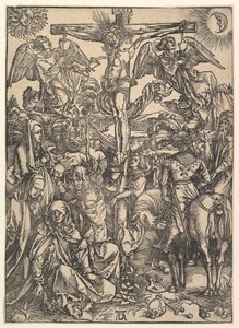 Ukrzyżowanie, z Wielkiej Męki, ca. 1498. autorstwa Albrecht Dürer
