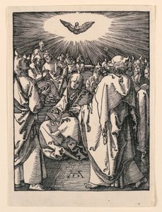 Zejście Ducha Świętego (Zielone Świątki), z serii Mała pasja autorstwa Albrecht Dürer