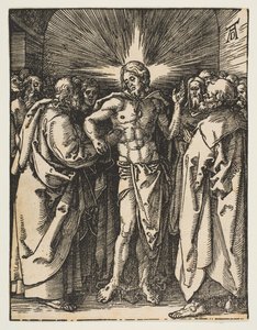 Niewierny Tomasz, z Małej pasji, ca. 1510. autorstwa Albrecht Dürer