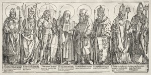 Ośmiu świętych Austrii autorstwa Albrecht Dürer