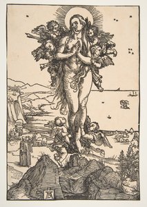 Podniesienie św. Marii Magdaleny.n.d. autorstwa Albrecht Dürer