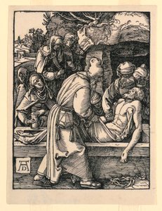 Złożenie do grobu, z serii Mała pasja autorstwa Albrecht Dürer