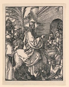 Wejście Chrystusa do Jerozolimy, z serii Małej pasji autorstwa Albrecht Dürer