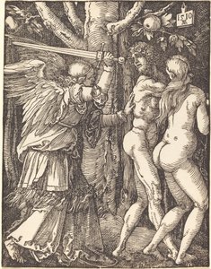 Wypędzenie z raju autorstwa Albrecht Dürer