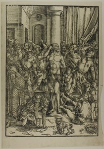 Biczowanie, z „Wielkiej pasji” autorstwa Albrecht Dürer