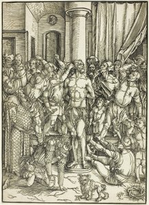 Biczowanie, z „Wielkiej pasji” autorstwa Albrecht Dürer