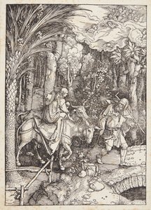 Ucieczka do Egiptu autorstwa Albrecht Dürer