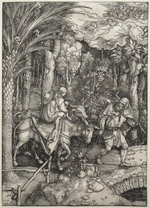 Ucieczka do Egiptu autorstwa Albrecht Dürer