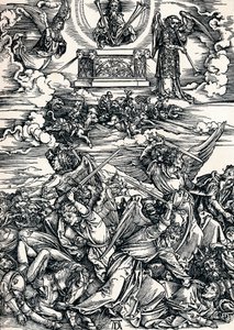 Cztery anioły zemsty, 1498 1906 autorstwa Albrecht Dürer