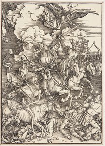Czterej Jeźdźcy Apokalipsy autorstwa Albrecht Dürer