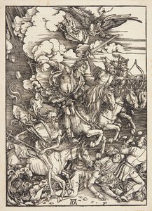 Czterej Jeźdźcy Apokalipsy autorstwa Albrecht Dürer