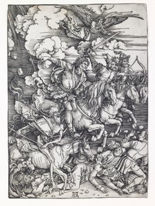Czterej Jeźdźcy Apokalipsy autorstwa Albrecht Dürer