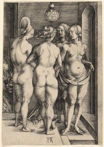 Cztery nagie kobiety autorstwa Albrecht Dürer