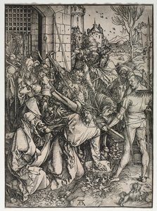 Wielka pasja: Chrystus niosący krzyż autorstwa Albrecht Dürer