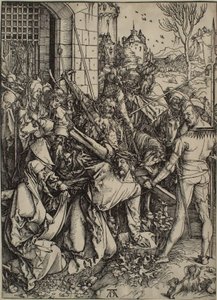 Wielka Pasja: Chrystus niosący krzyż autorstwa Albrecht Dürer
