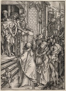 Wielka pasja: Chrystus ukazany ludowi. autorstwa Albrecht Dürer