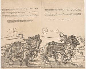 Wielki Triumfalny Wóz Cesarza Maksymiliana autorstwa Albrecht Dürer