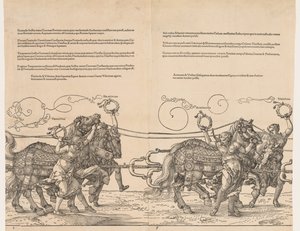 Wielki Triumfalny Wóz Cesarza Maksymiliana autorstwa Albrecht Dürer