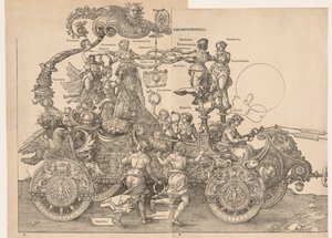 Wielki Wóz Triumfalny cesarza Maksymiliana, 1523. autorstwa Albrecht Dürer
