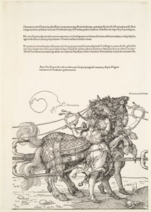 Wielki rydwan triumfalny: Audatia i Magnanimitas autorstwa Albrecht Dürer