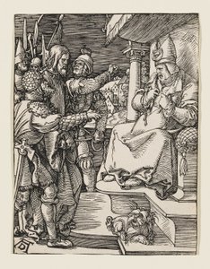 Arcykapłan rozdziera swoje szaty autorstwa Albrecht Dürer