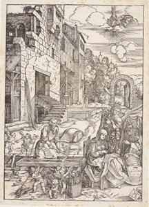 Święta Rodzina w Egipcie autorstwa Albrecht Dürer