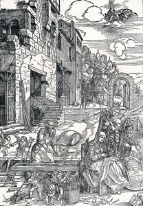 Święta Rodzina w Egipcie, ok. 1501-1502, 1906 autorstwa Albrecht Dürer