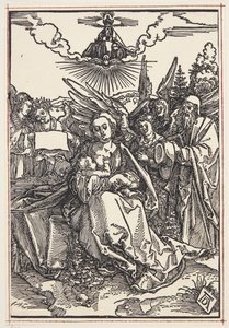 Święta Rodzina z pięcioma aniołami autorstwa Albrecht Dürer