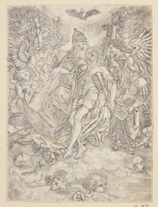 Święta trójca autorstwa Albrecht Dürer