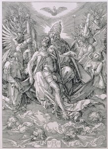 Święta Trójca, wyd. 1511 autorstwa Albrecht Dürer
