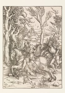 Rycerz i Landsquenet autorstwa Albrecht Dürer
