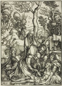 Lamentacja, z „Wielkiej pasji” autorstwa Albrecht Dürer