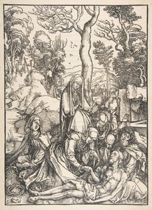 Lamentacja, z filmu Wielka pasja.n.d. autorstwa Albrecht Dürer