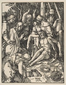 Lamentacja, z Małej pasji, ca. 1509. autorstwa Albrecht Dürer